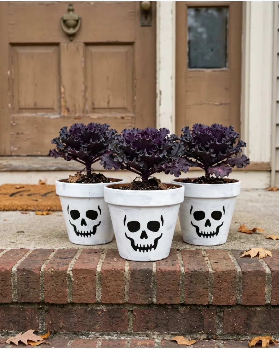 57. Skull Flowerpots