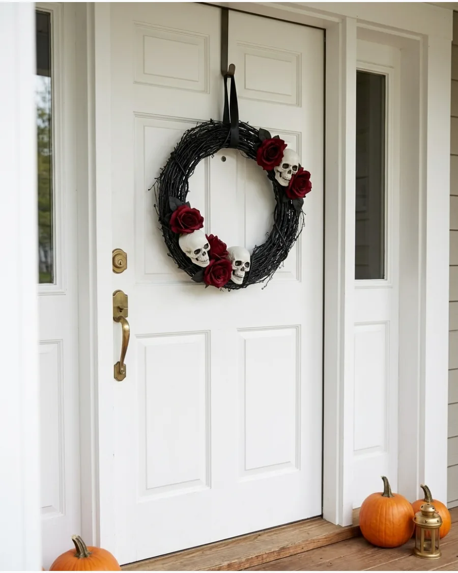 60. Gothic Skull Wreath