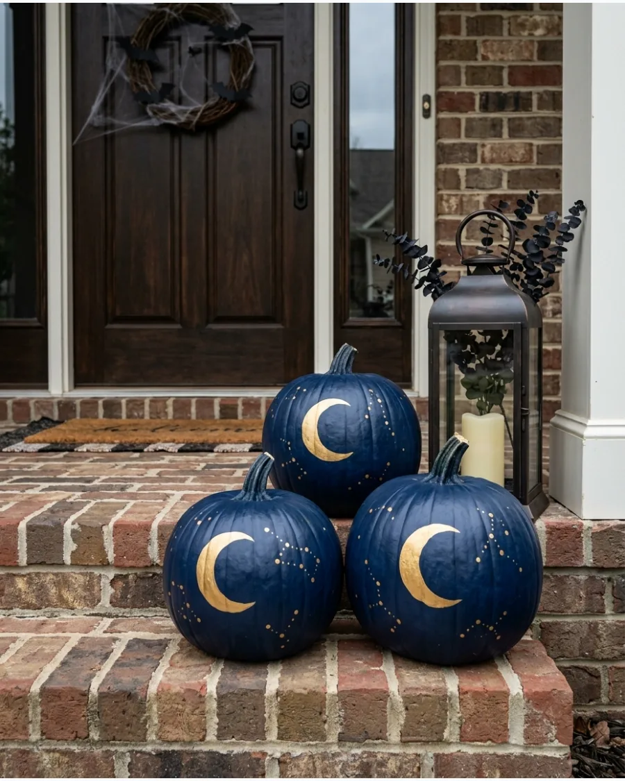 71. Celestial Moon and Star Pumpkins
