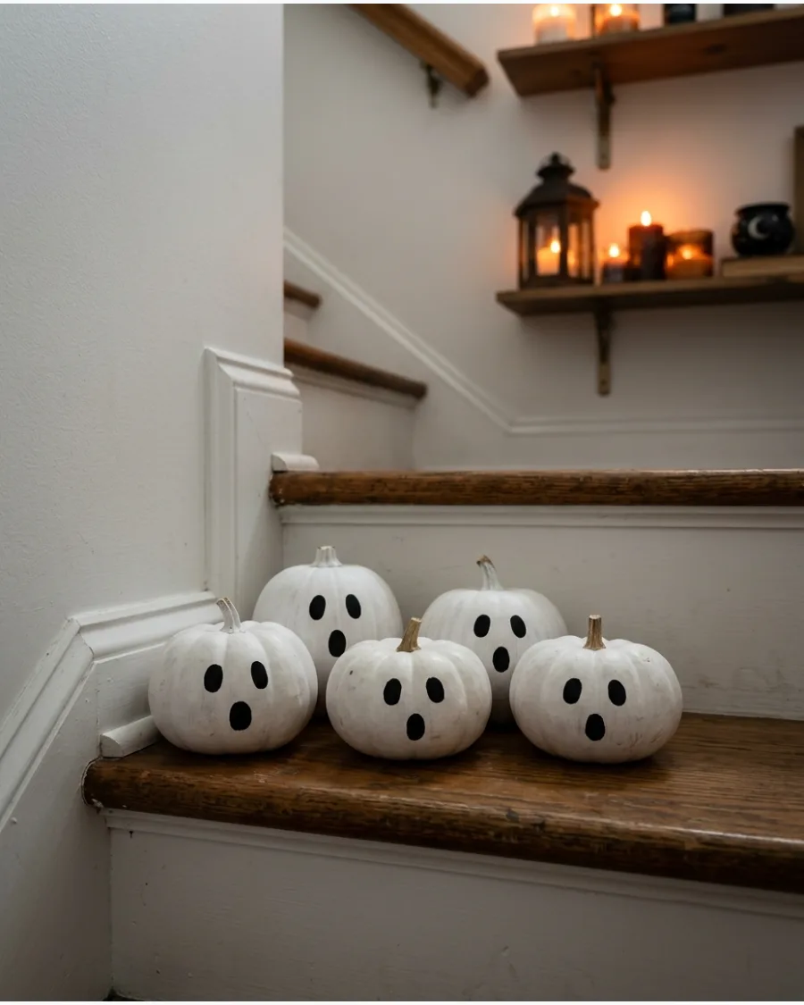 72. White Ghost Pumpkins