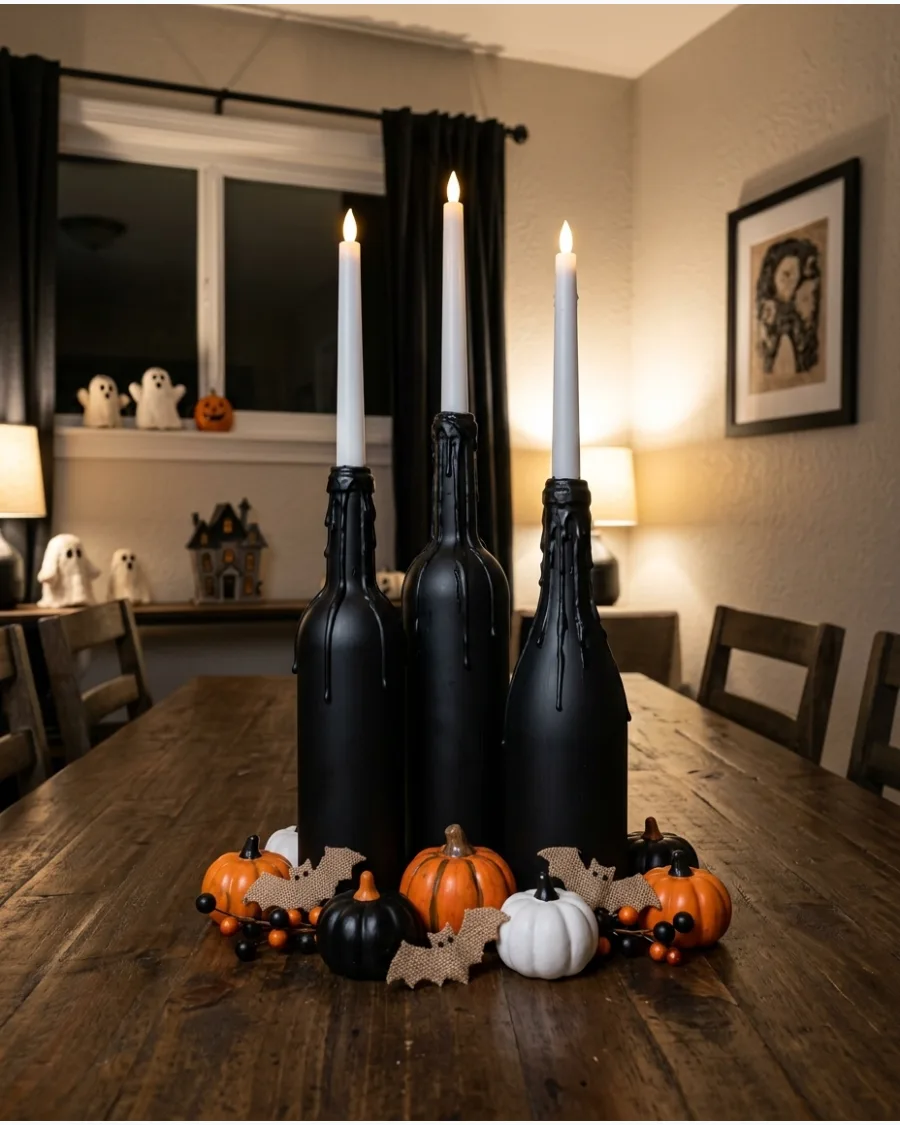 77. Dripping LED Candle Bottles