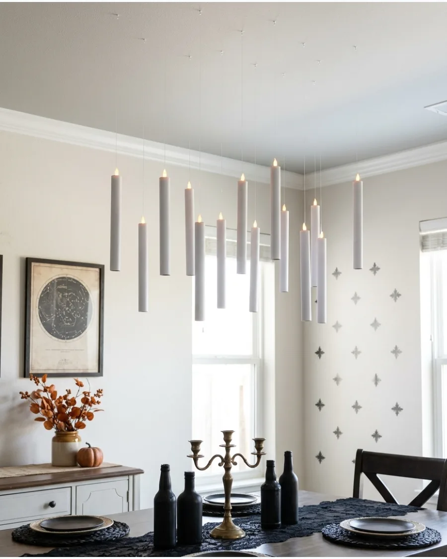 80. Floating LED Candles