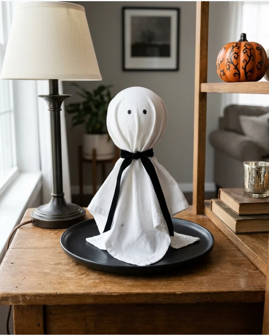 96. Ghost Napkin Decorations
