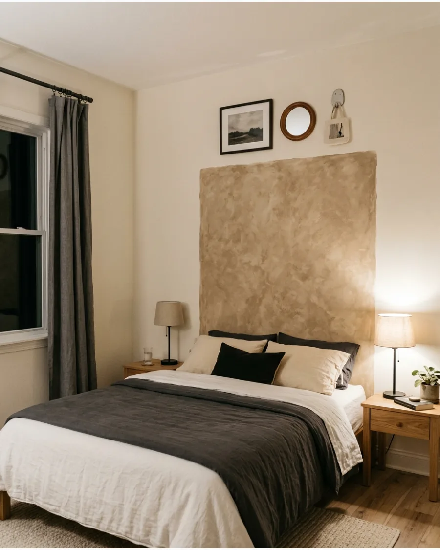 34. Limewash Headboard Block