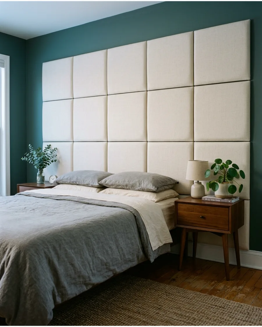 4. Upholstered Panel Grid