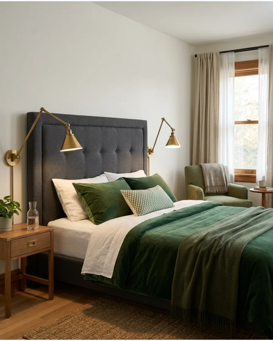 44. Headboard With Reading Lights
