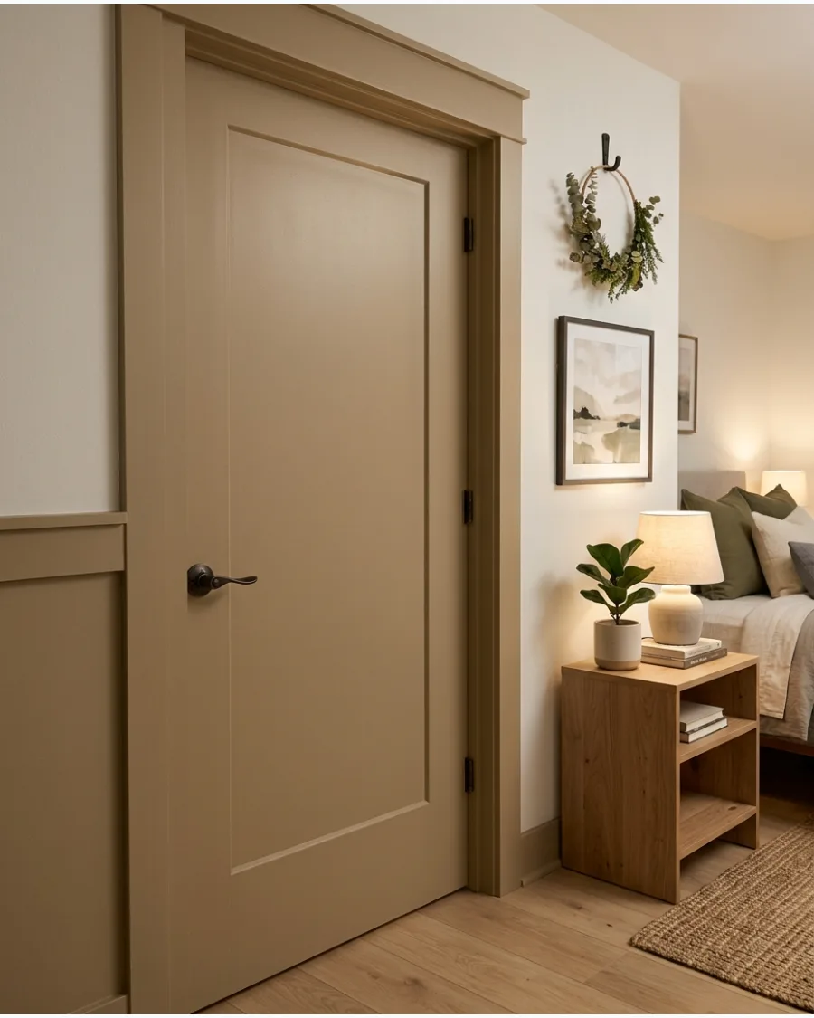 2. Warm Khaki Door