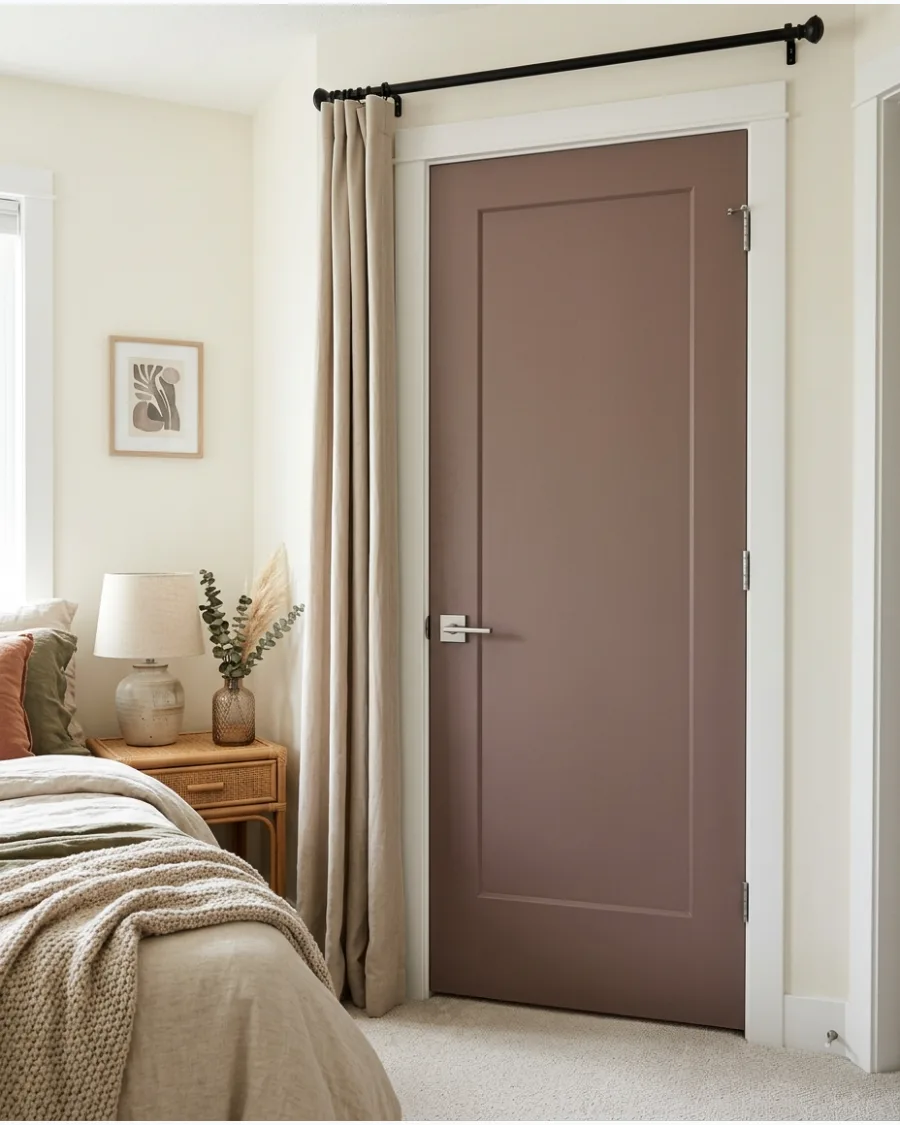 22. Earthy Mauve Door