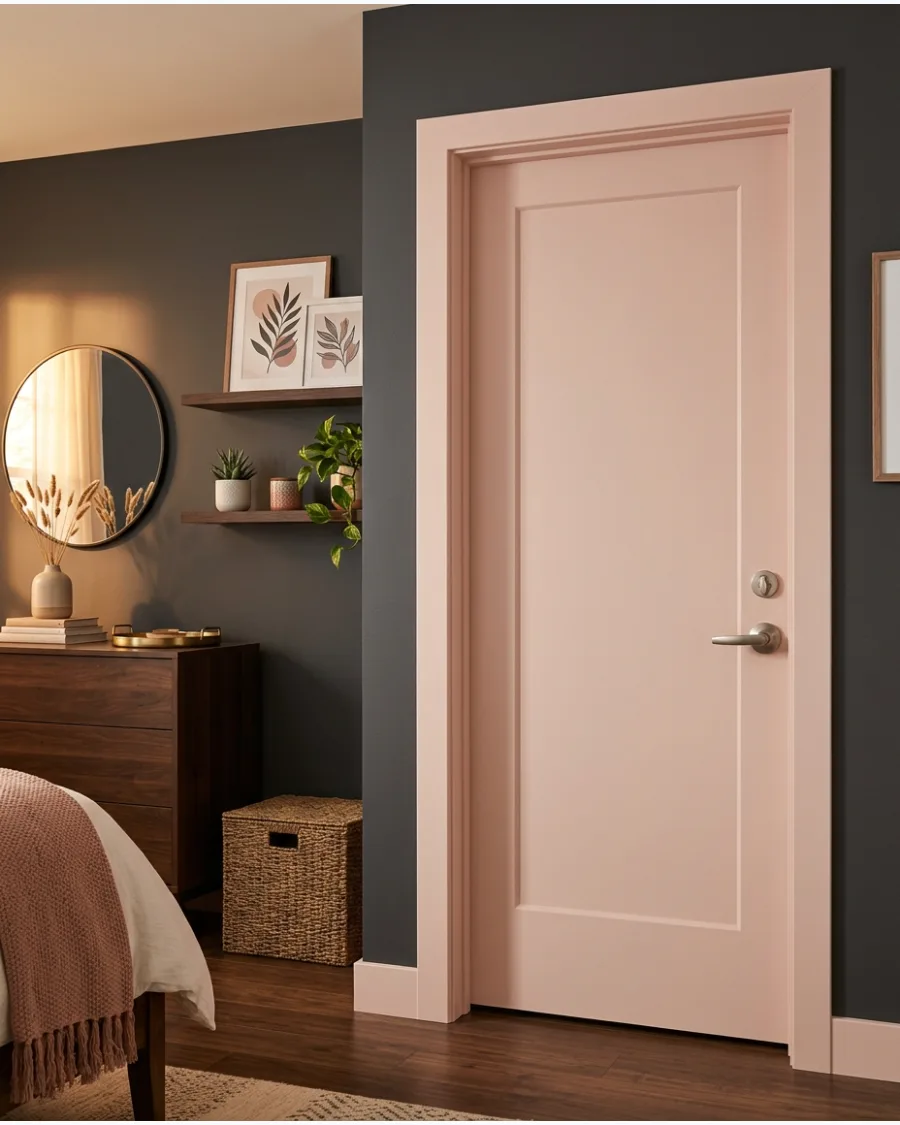 25. Soft Blush Door