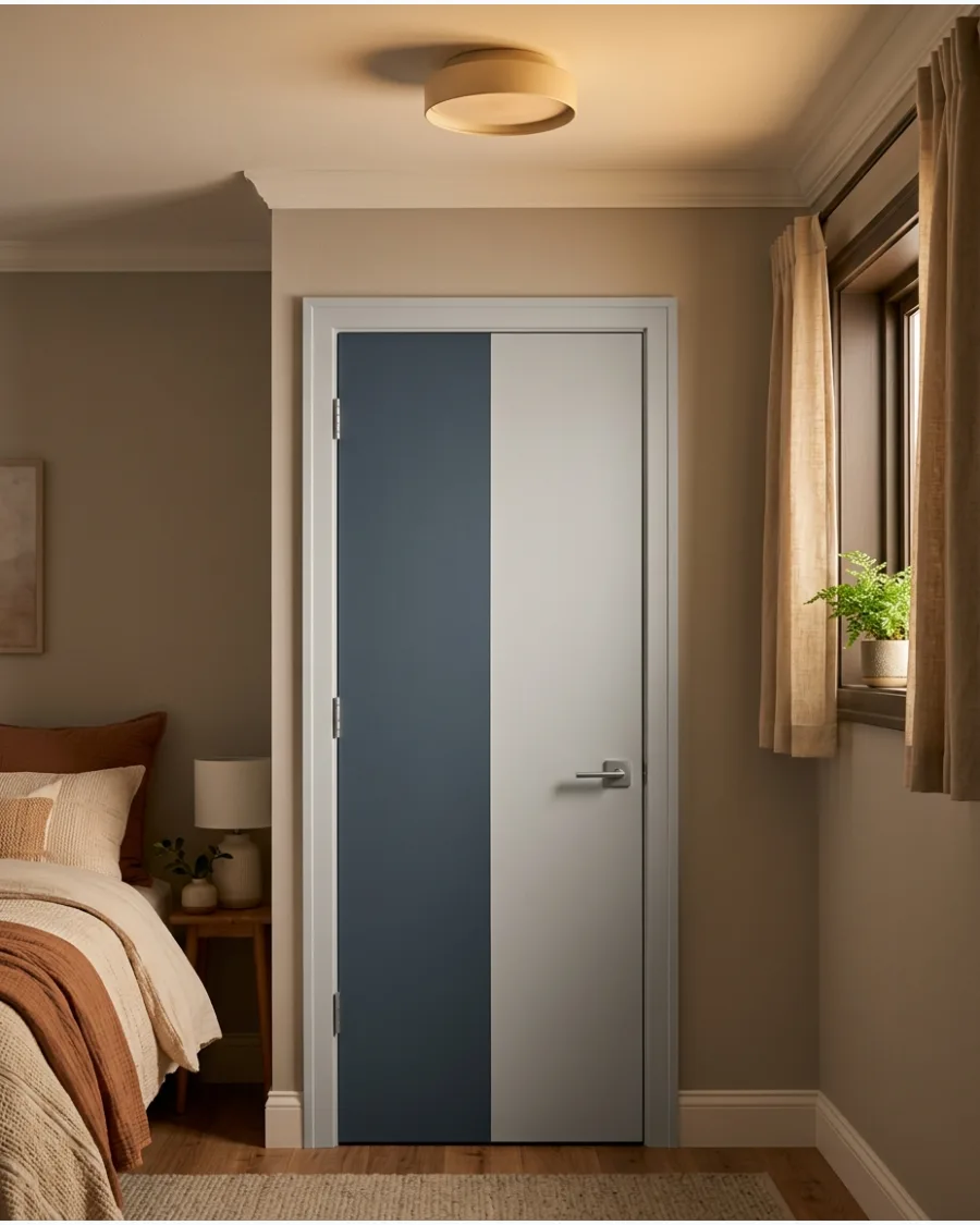 34. Vertical Two-Tone Door