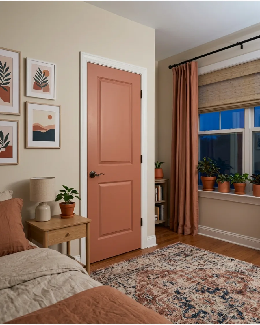 4. Muted Terracotta Door