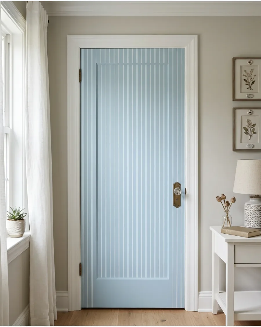 40. Thin Pinstripe Door