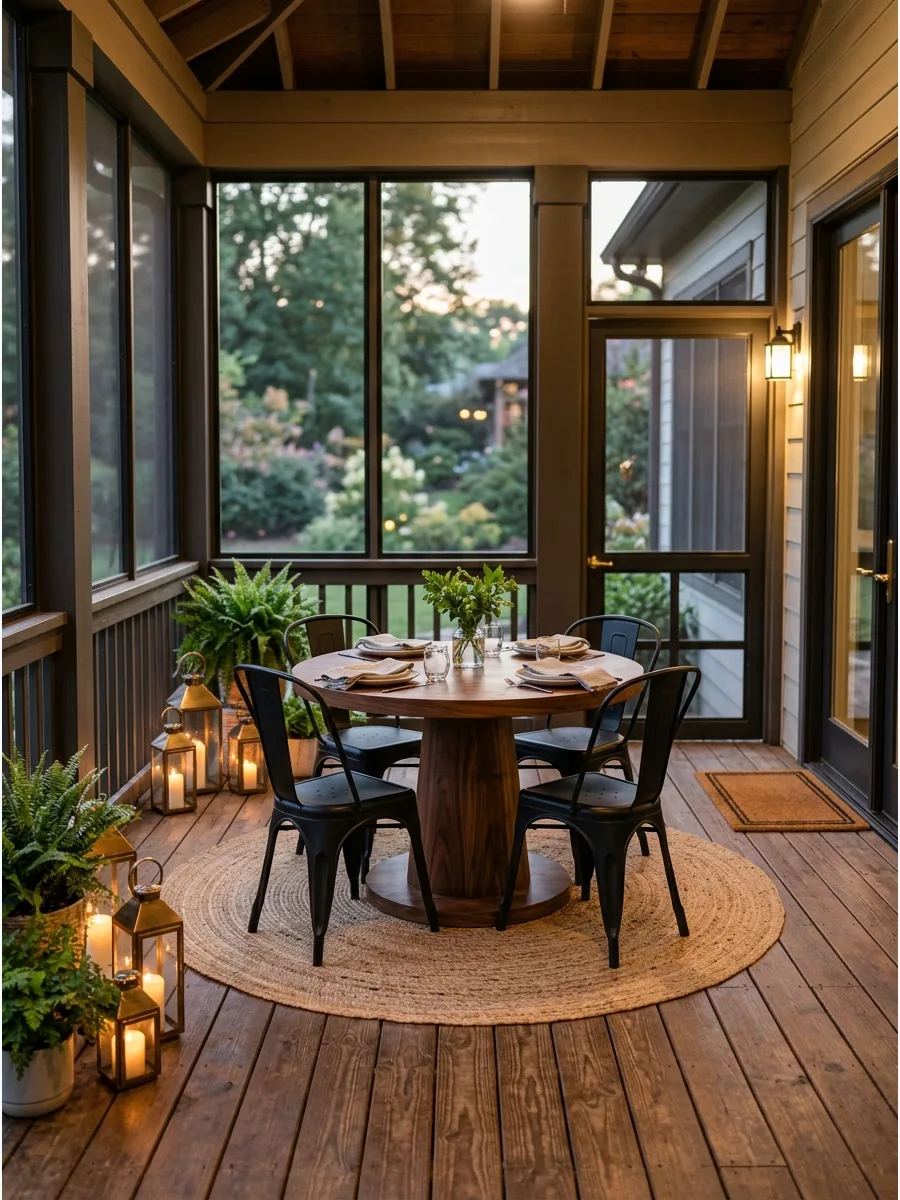 34. Use a Round Dining Table