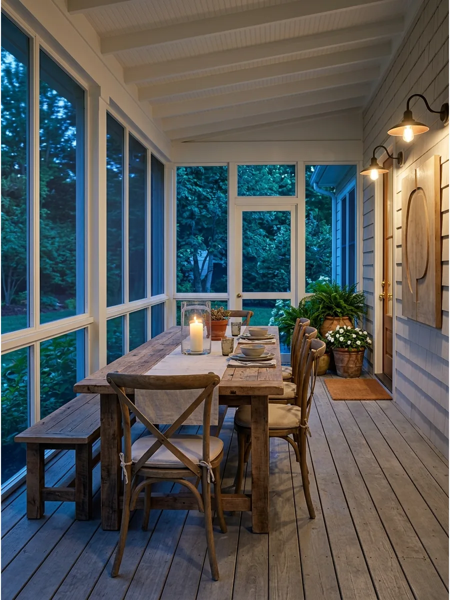 35. Add a Long Farmhouse Table