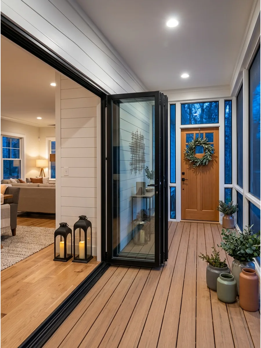 61. Include Folding Glass Doors