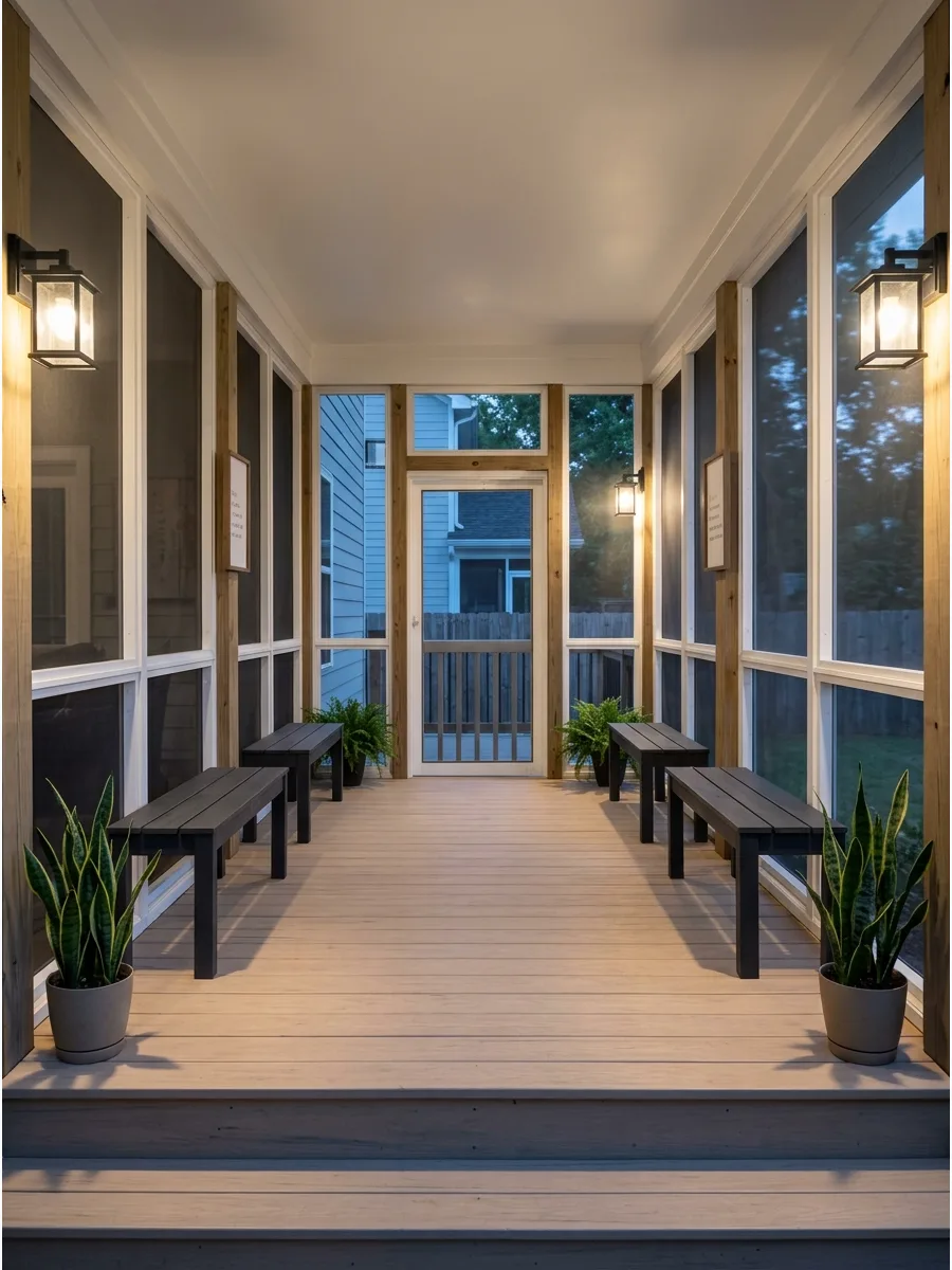 68. Create a Breezeway-Style Enclosed Porch