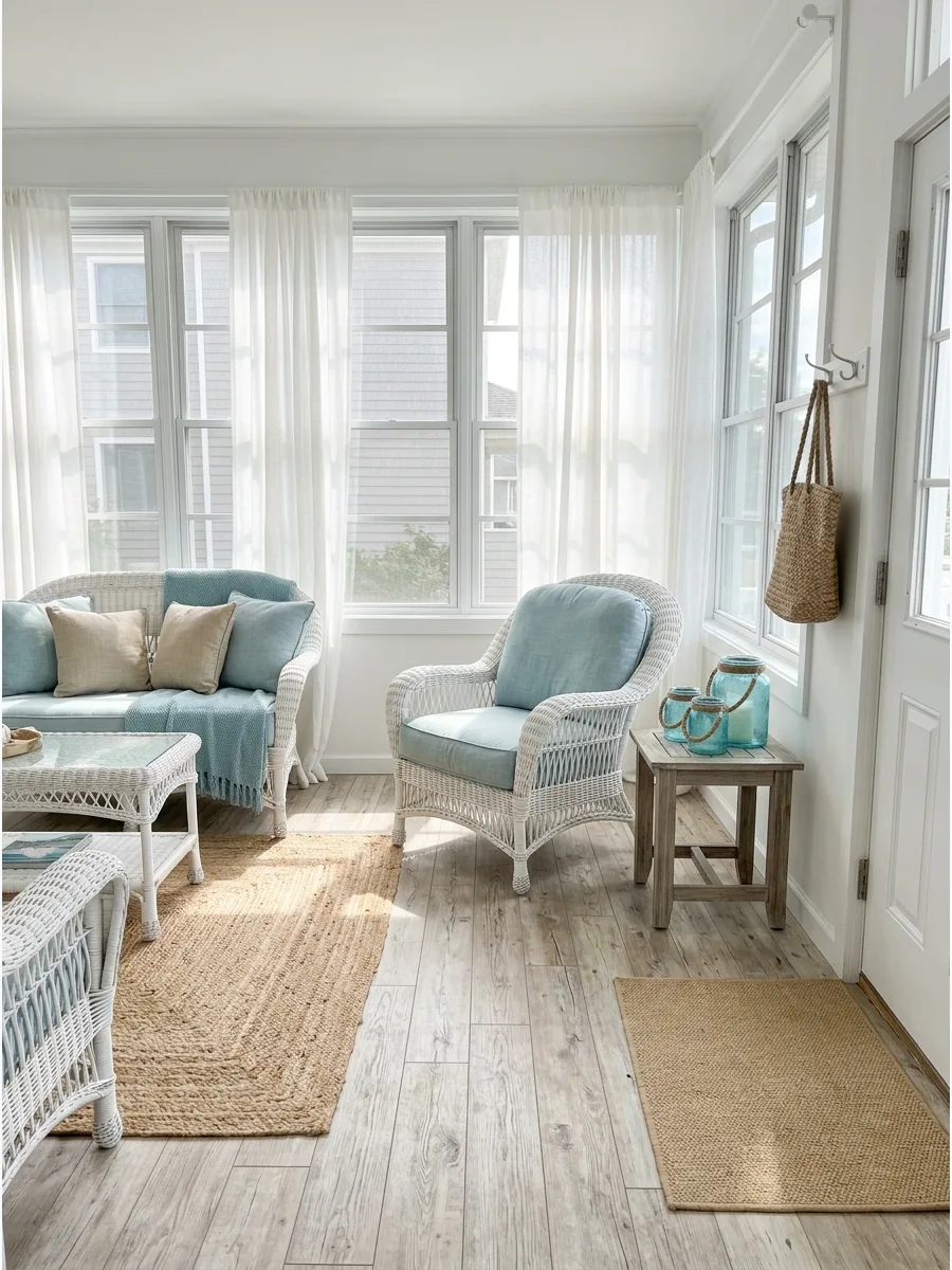 71. Create a Coastal Enclosed Porch