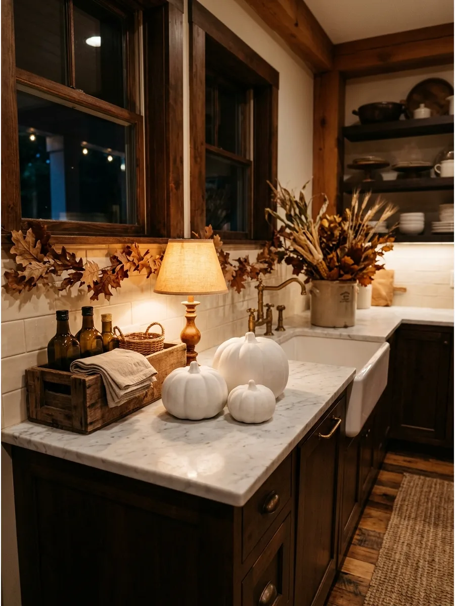 15. Simple White Pumpkin Trio