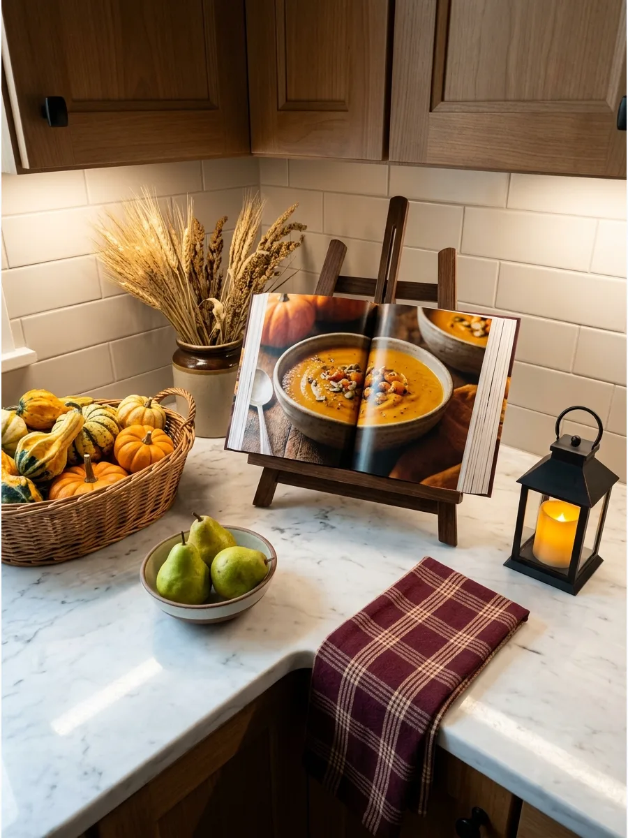 18. Elevated Autumn Cookbook Stand