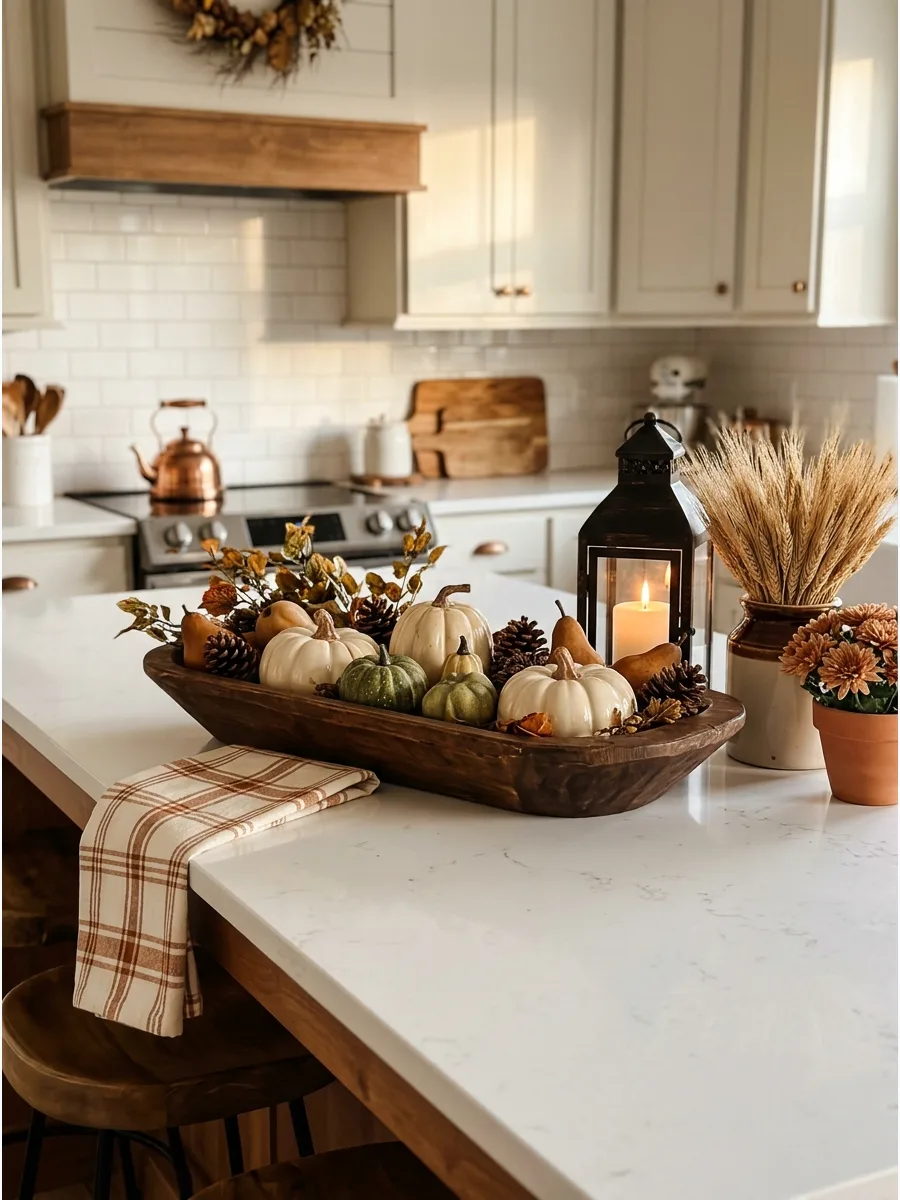 24. Dough Bowl Harvest Arrangement