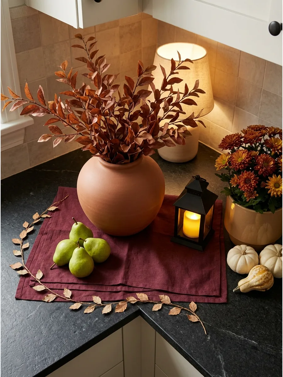 28. Terracotta Vase and Pears