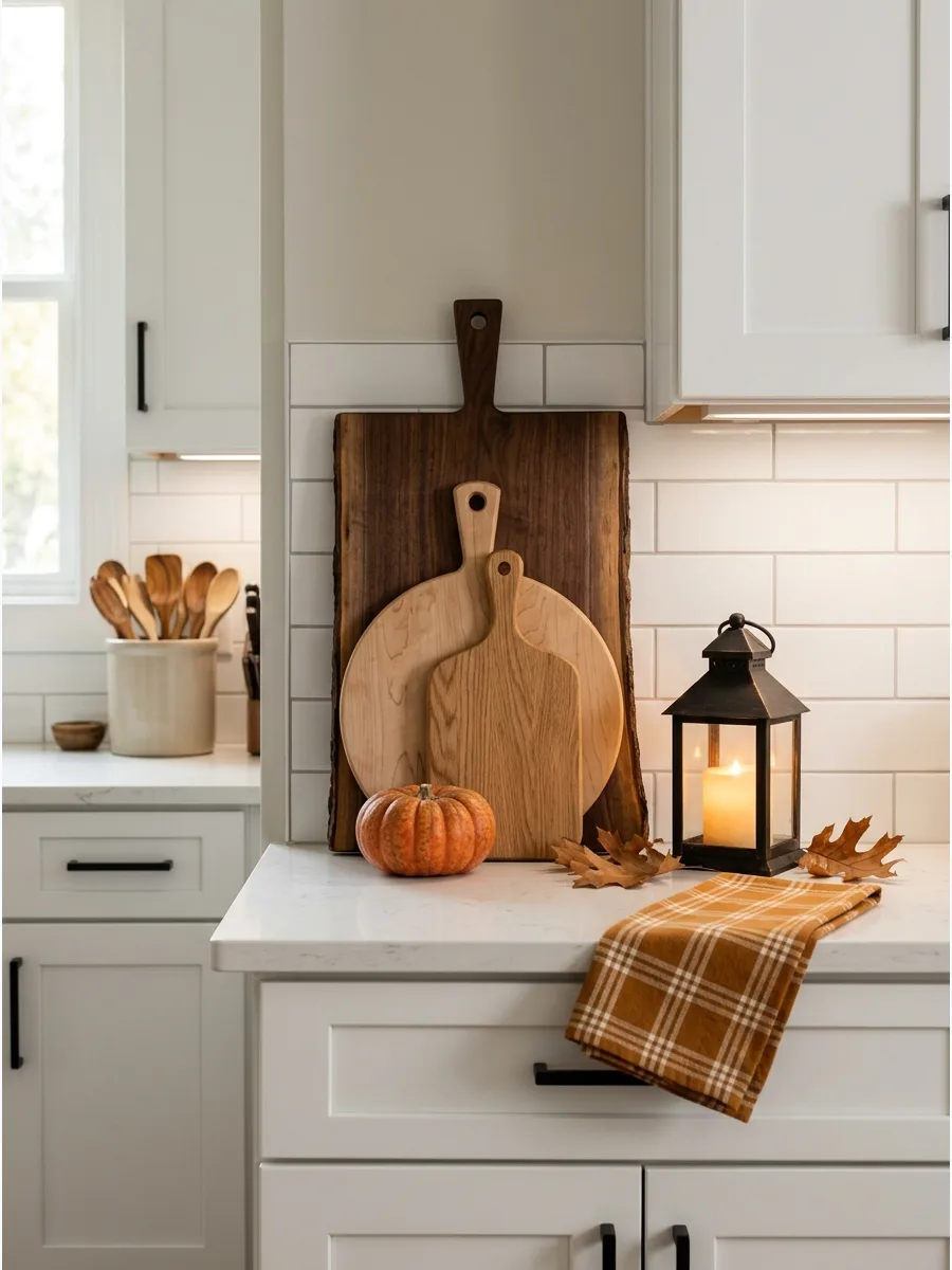 4. Rustic Cutting Board Display