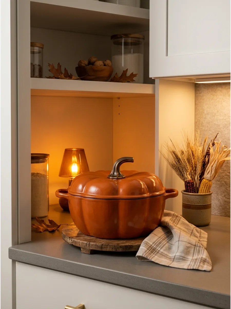 45. Pumpkin Shaped Dutch Oven