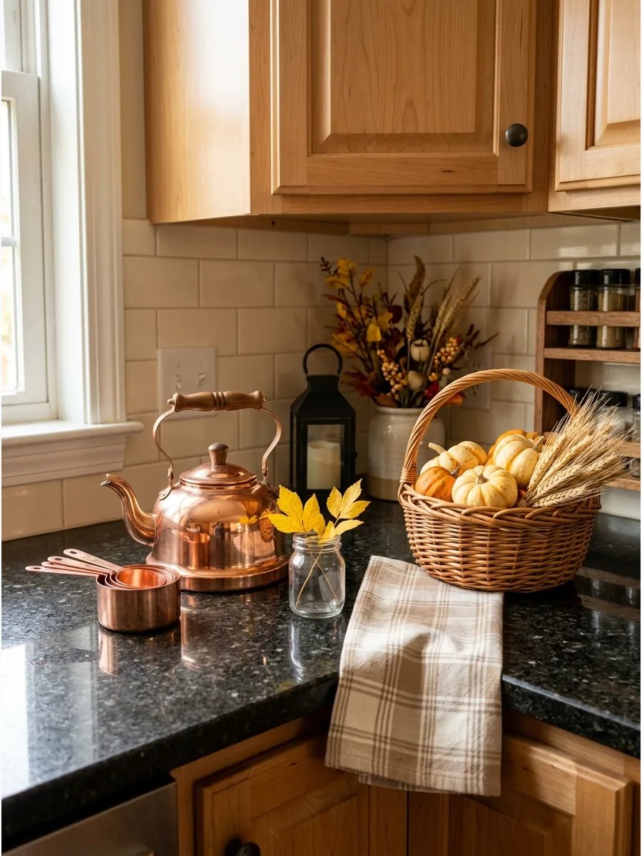5. Copper Kitchen Accent Corner