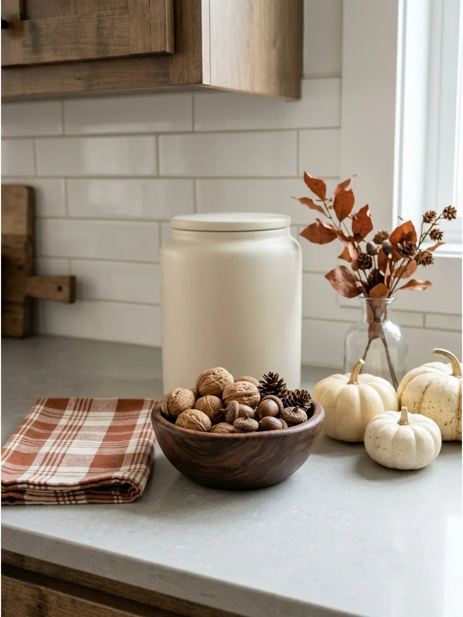 53. Walnut and Acorn Harvest Bowl