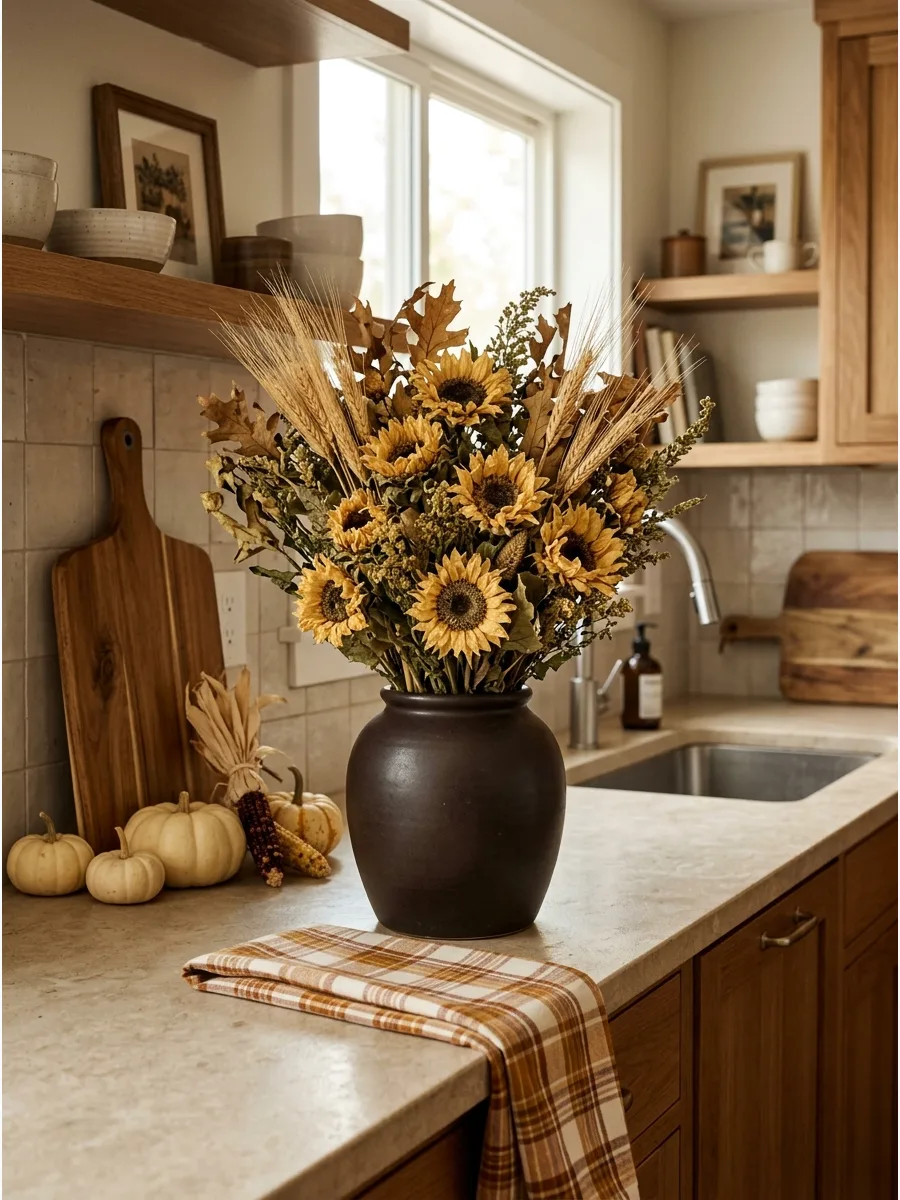 54. Dried Sunflower Rustic Bouquet