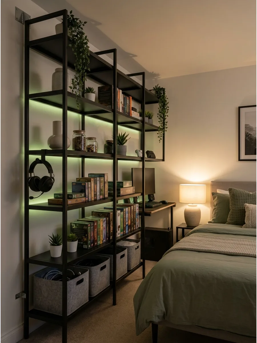 24. Vertical Storage Gaming Room