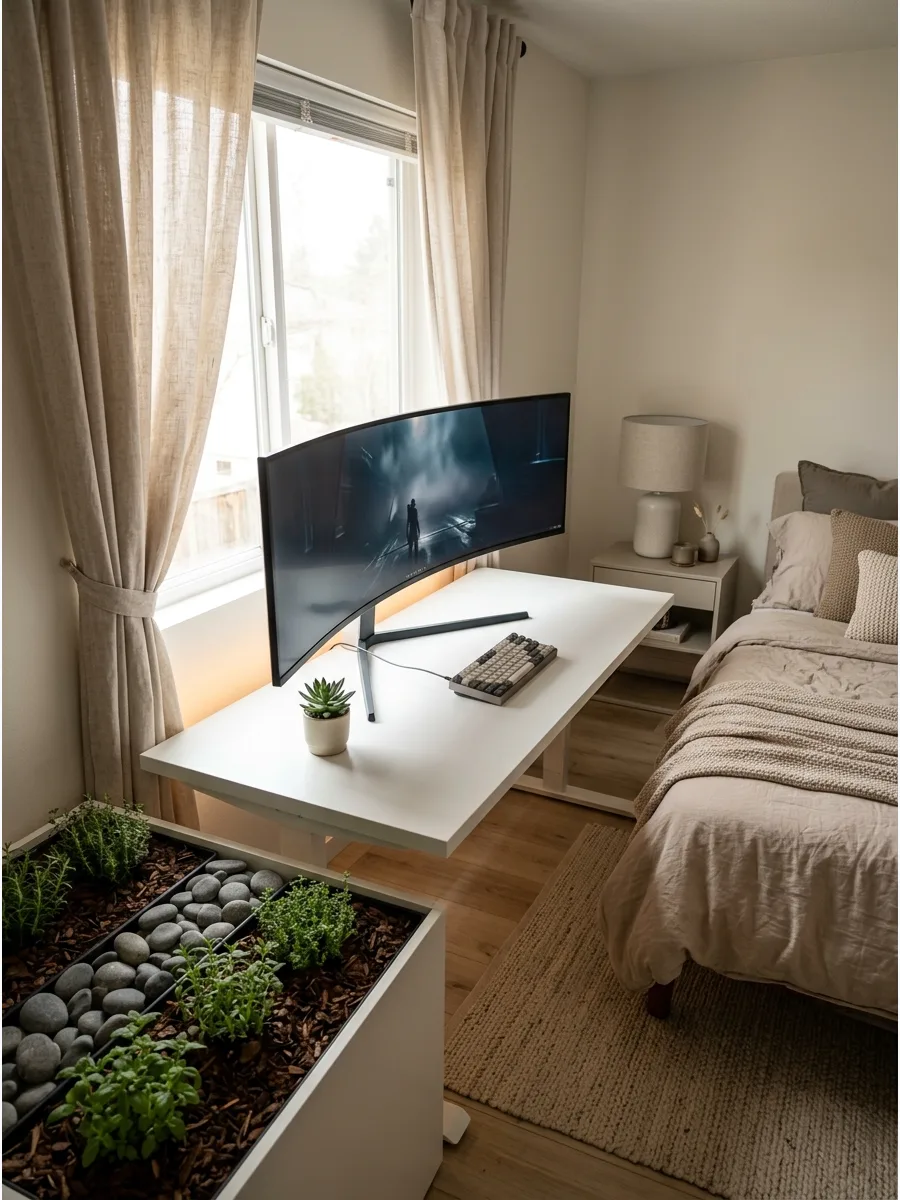 26. Ultra-Wide Monitor Setup