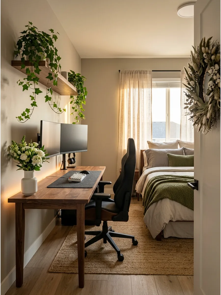 5. Organic Modern Gaming Bedroom