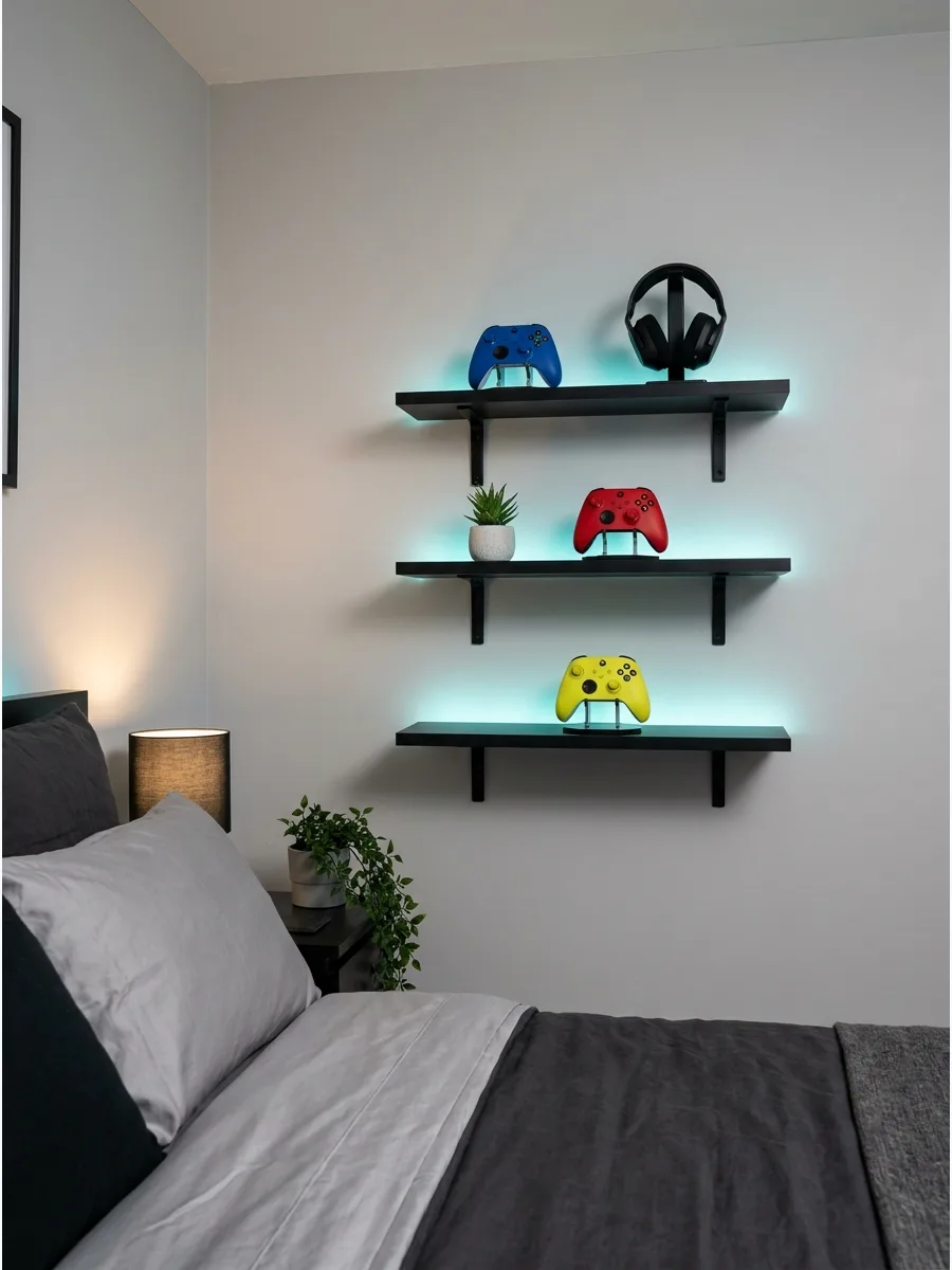 50. Gaming Display Shelf Wall