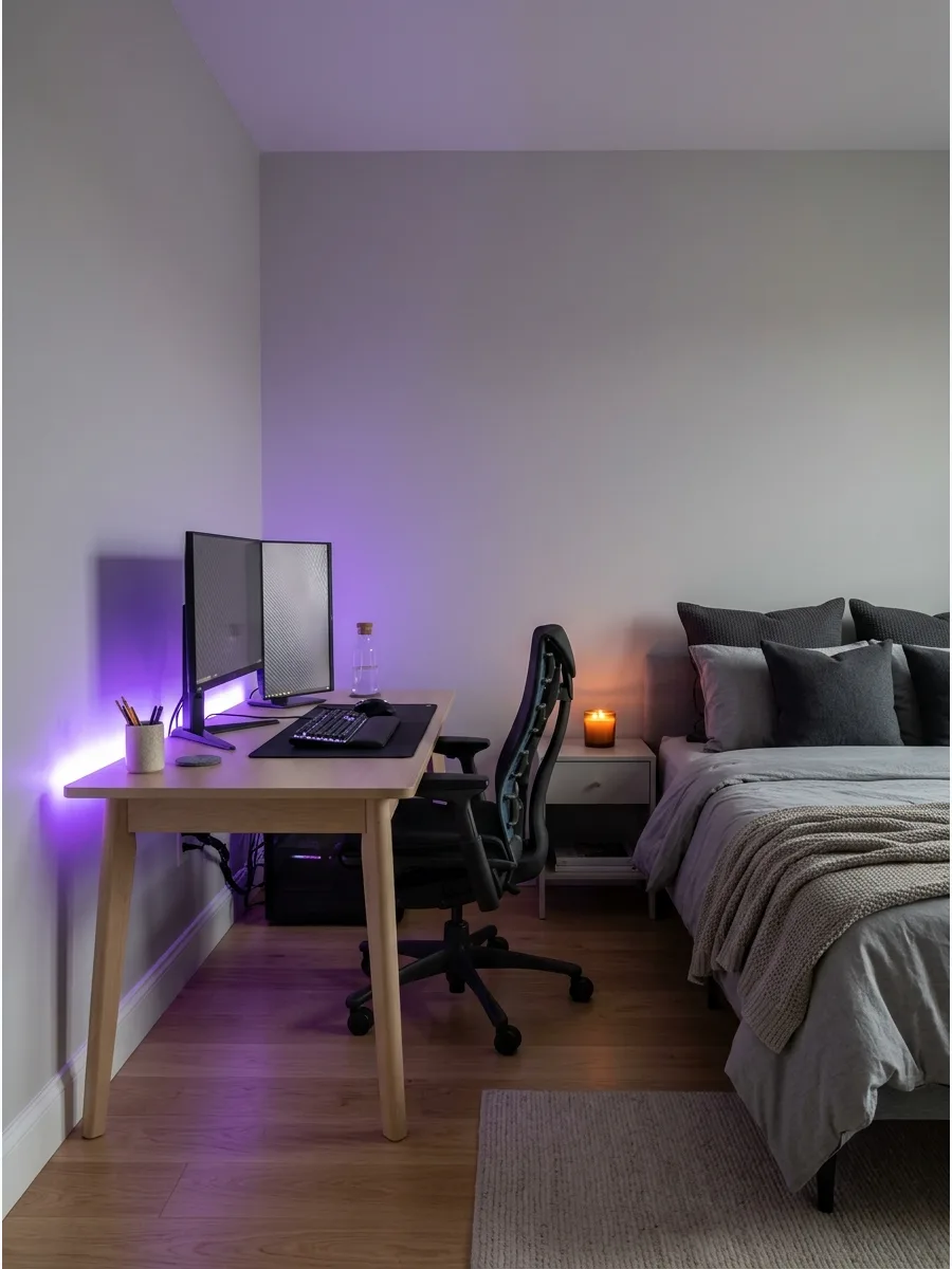 9. RGB LED Gaming Wall