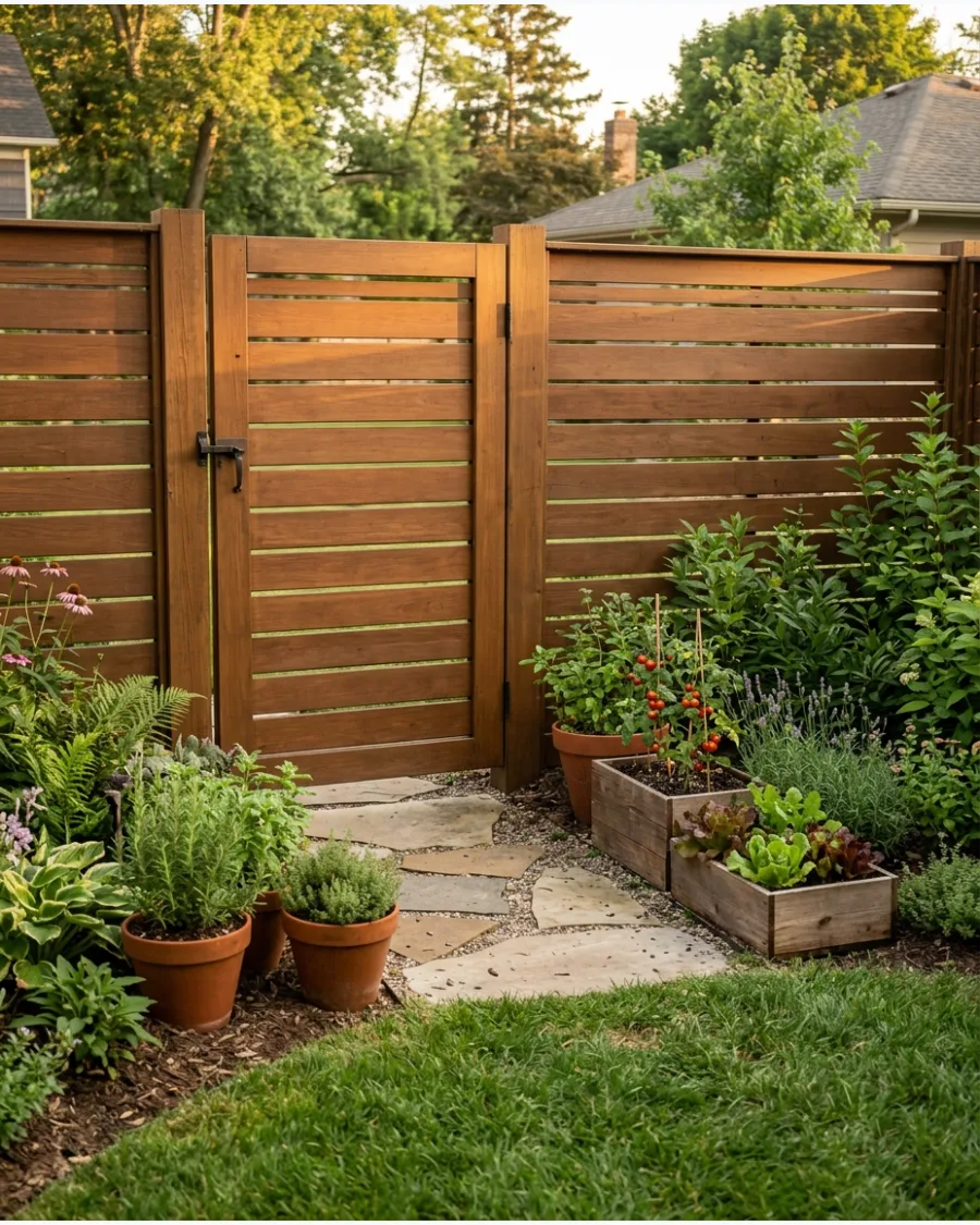 10. Gate That Matches the Garden Fence