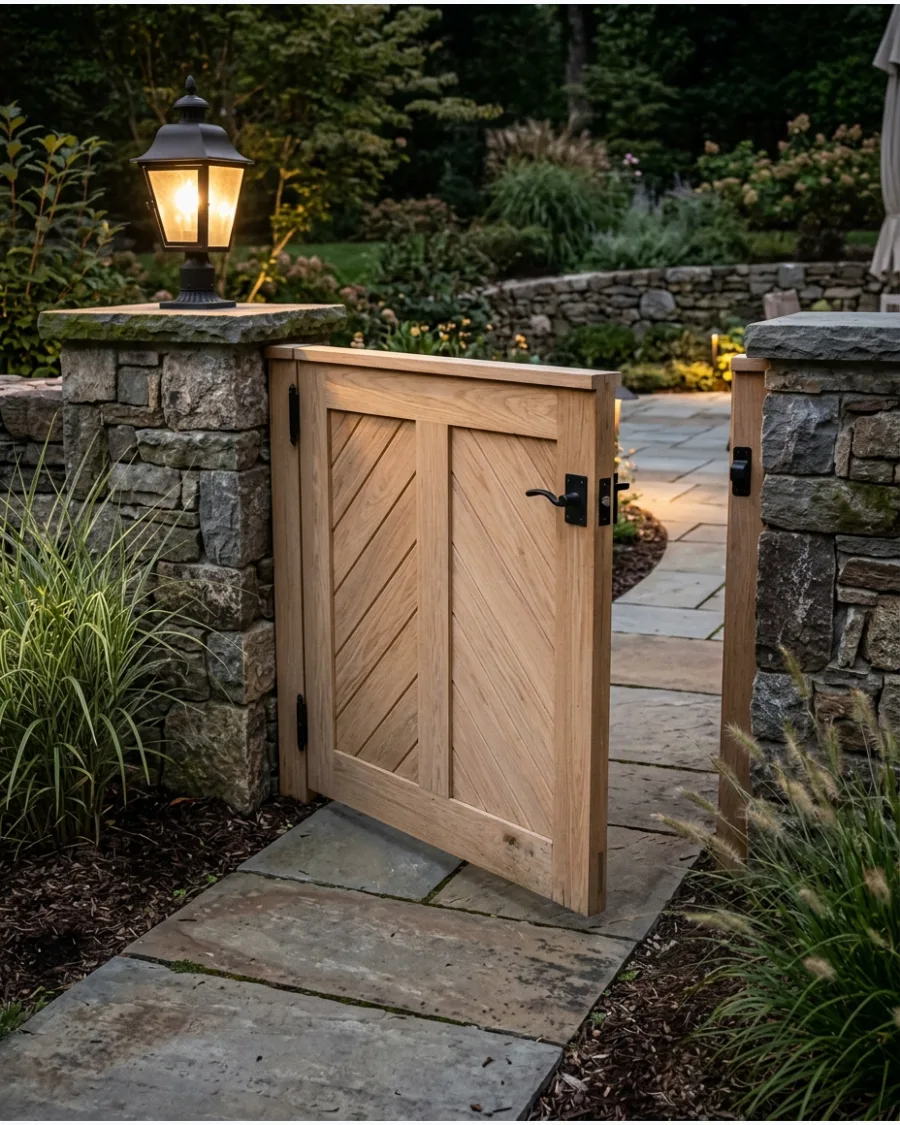 15. Chevron Wood Gate