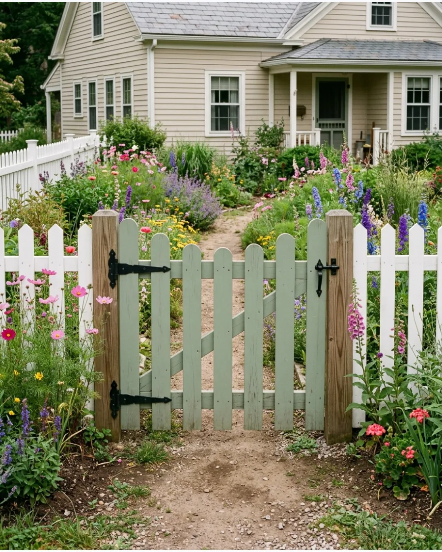 18. Scalloped Wooden Gate