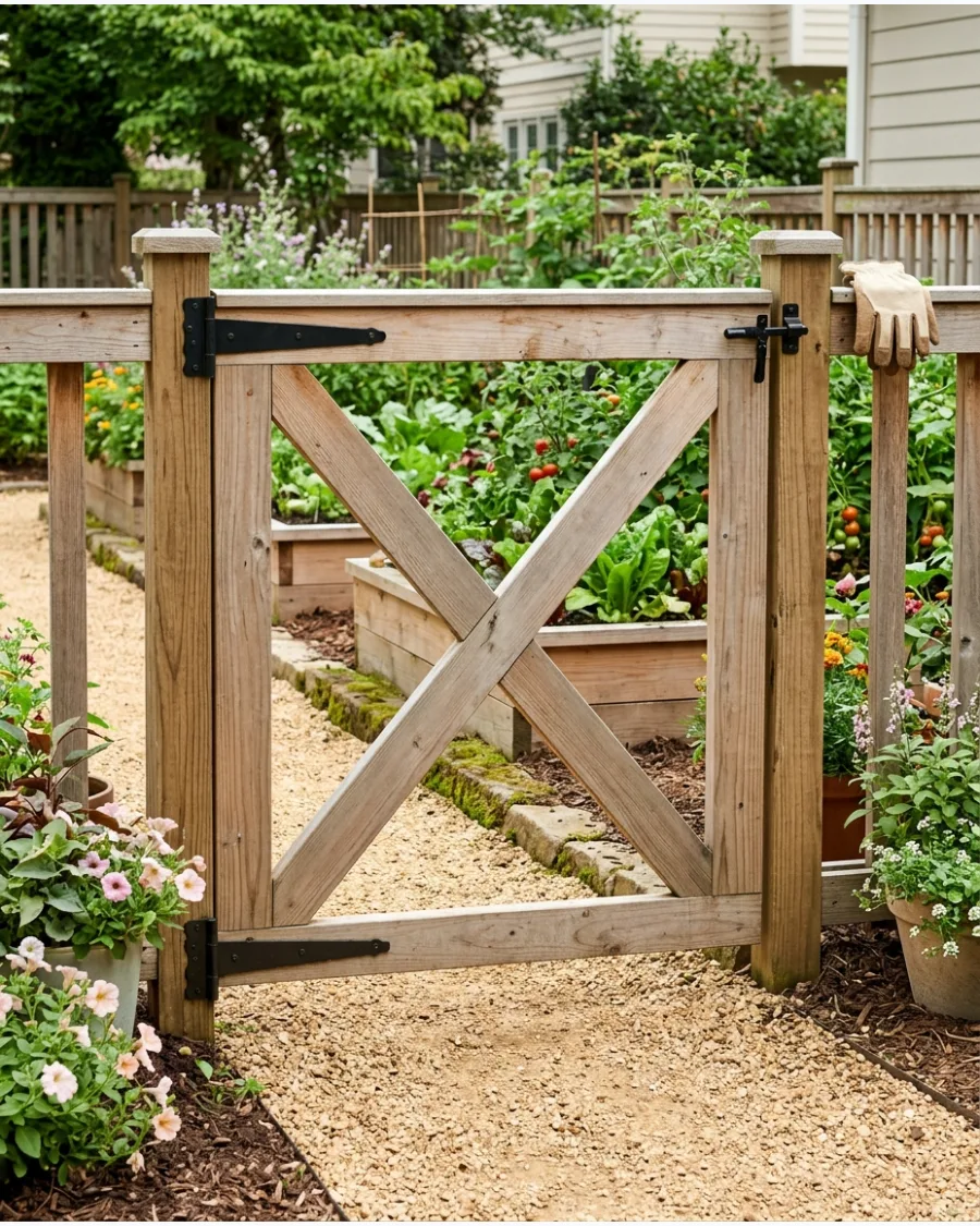 22. Rustic Cross-Brace Gate
