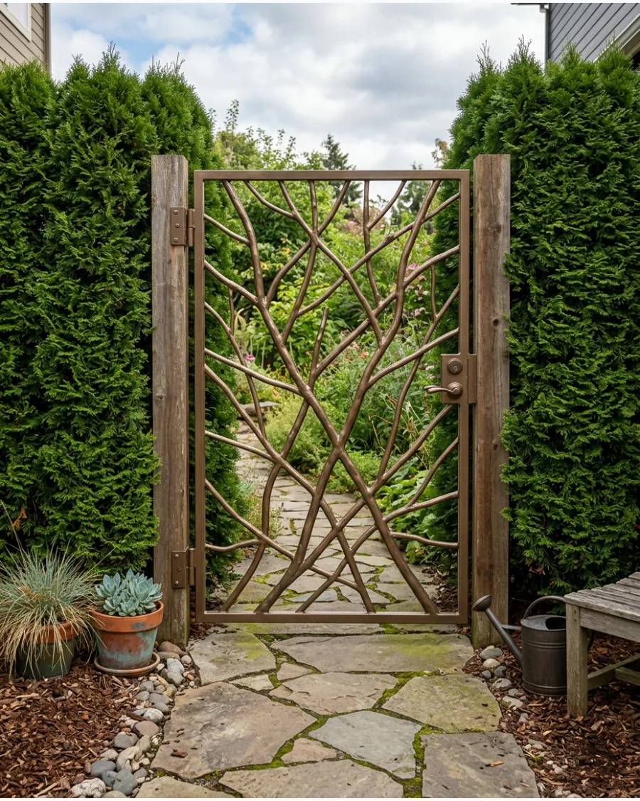 35. Decorative Branch Gate