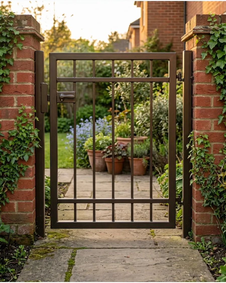 38. Bronze-Finish Metal Gate