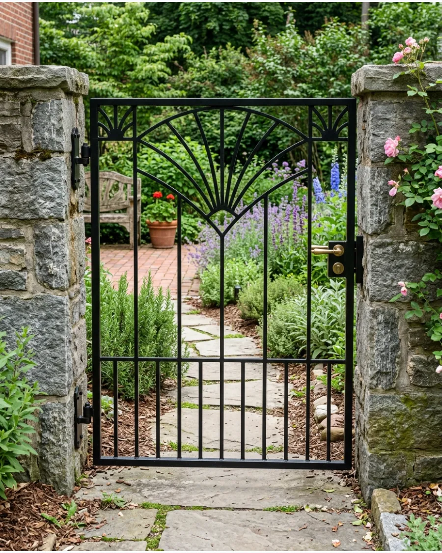 39. Art-Deco-Inspired Gate