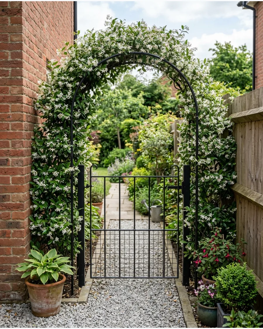 43. Jasmine-Covered Garden Arch