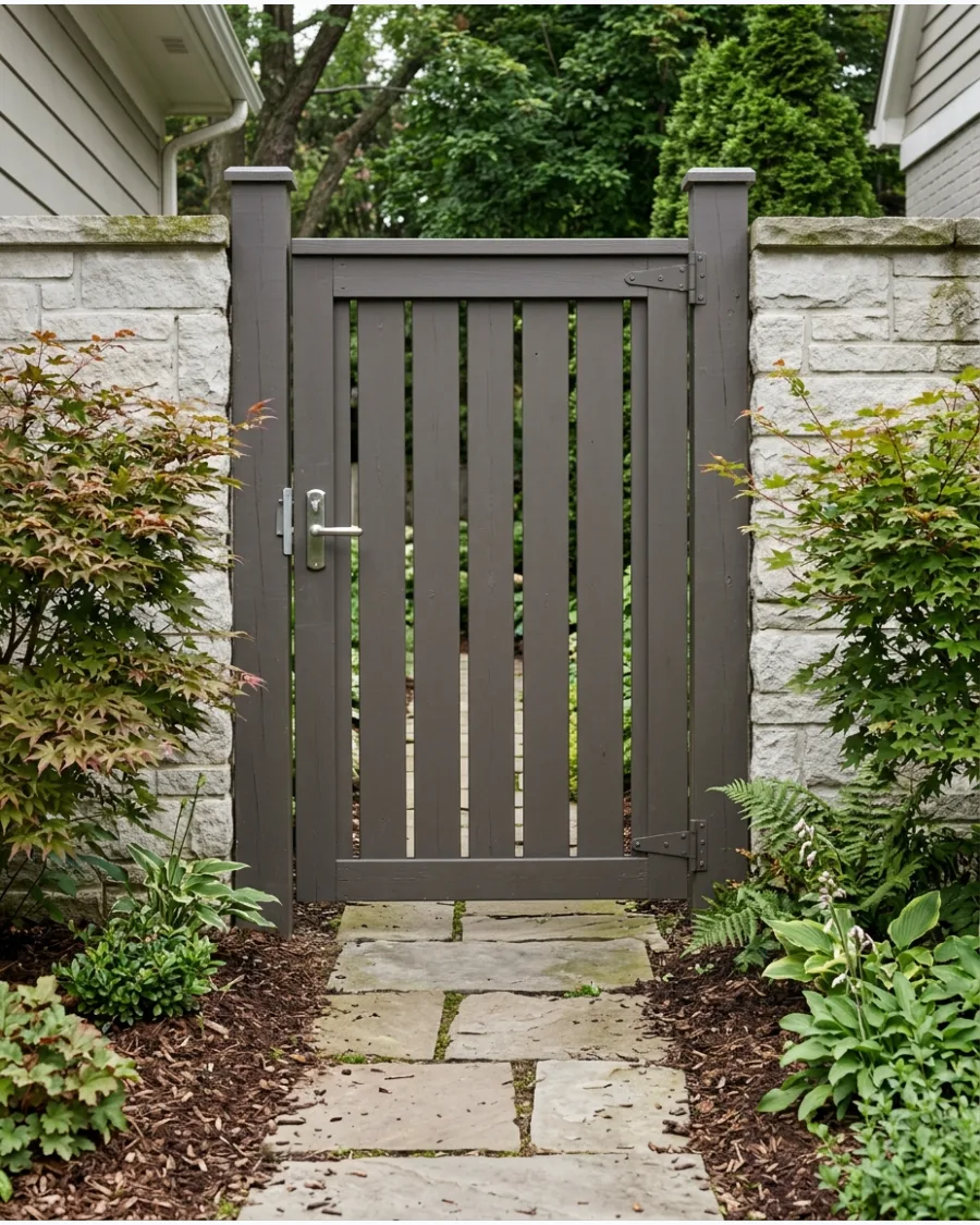 9. Warm Charcoal Garden Gate