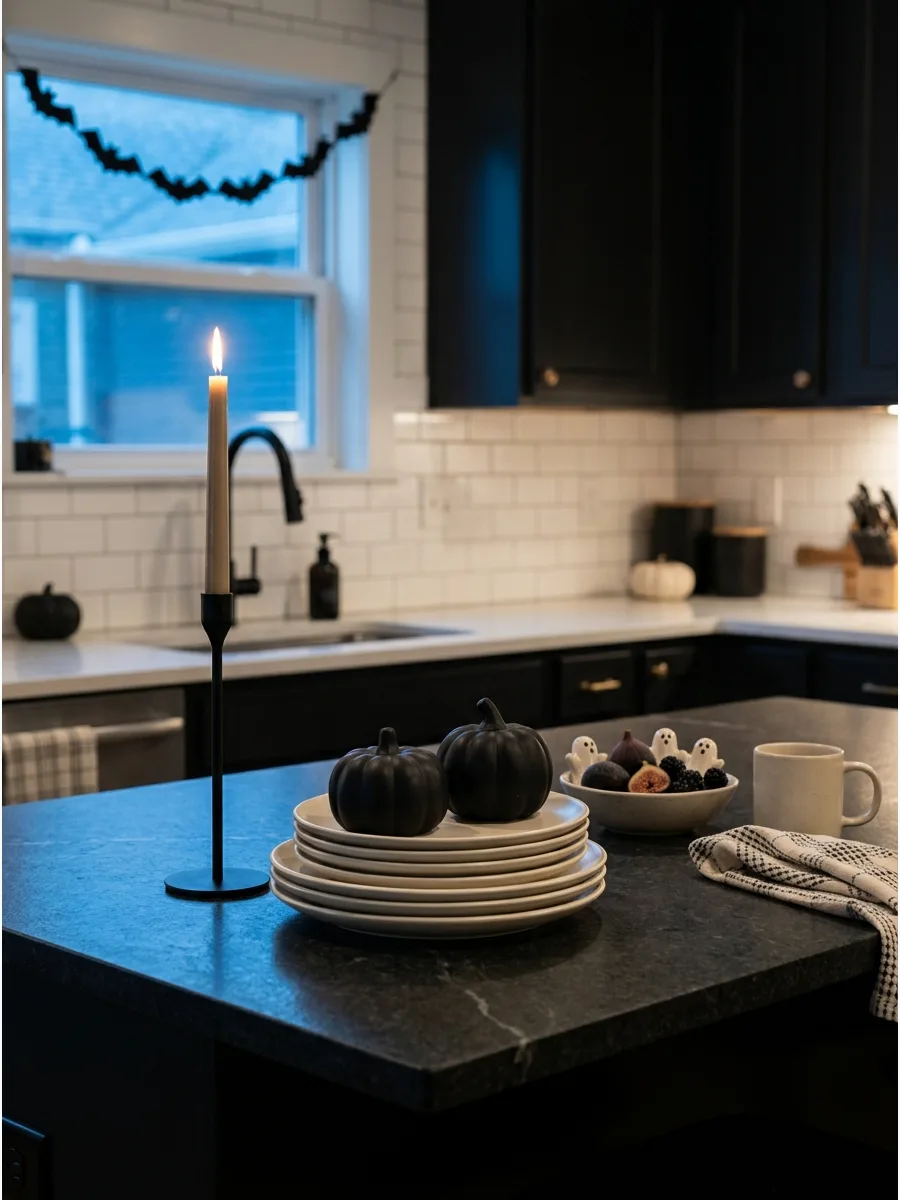 24. Mix Halloween Pieces With Everyday Dishes
