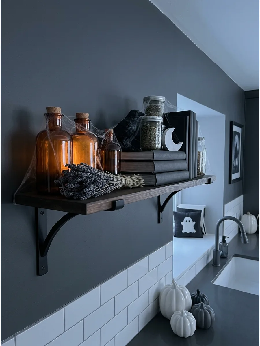 27. Build a Spooky Apothecary Shelf