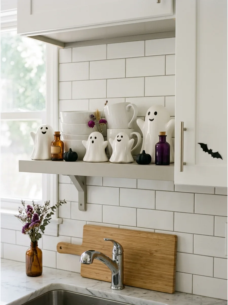 28. Create a Ceramic Ghost Shelf Collection