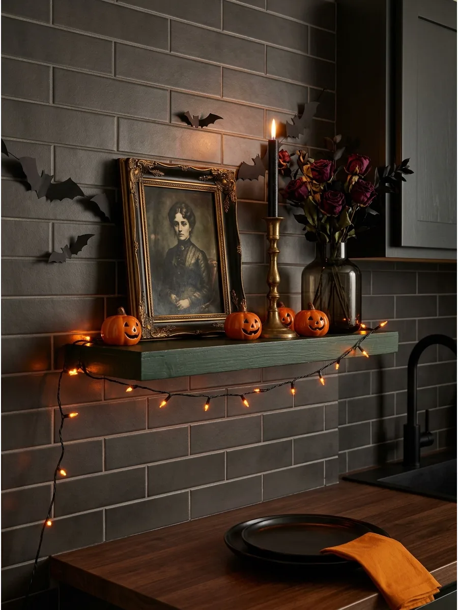 29. Style a Gothic Victorian Kitchen Shelf