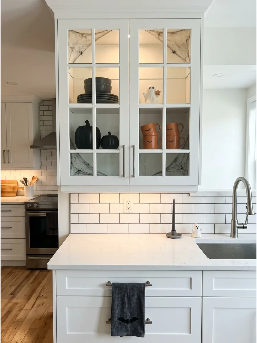 31. Decorate Glass-Front Cabinets From Inside