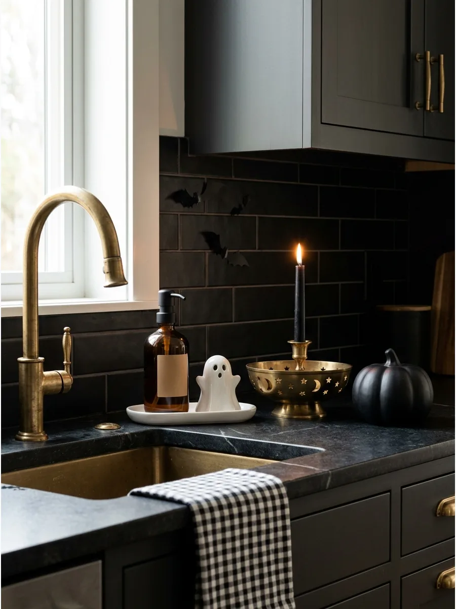 42. Style a Halloween Sink-Side Tray